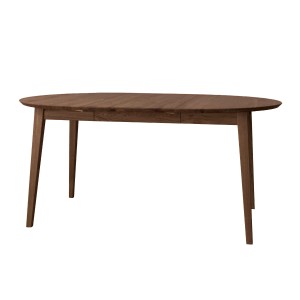 Stół rozkładany okrągły dębowy 110 - 160 cm tabacco Orbetello