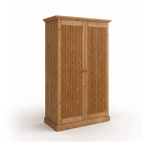 Szafa dwudrzwiowa drewniana sosnowa kolor dąb Rosella