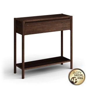 Konsola z szufladą dębowa tabacco Campi