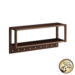 Wieszak wiszący szeroki dębowy tabacco Campi