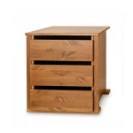 Wąski sosnowy moduł do szafy kolor dąb Rosella