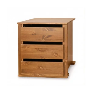 Wąski sosnowy moduł do szafy kolor dąb Rosella