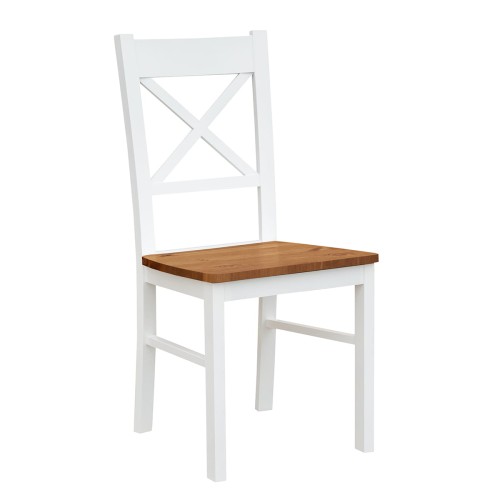 Krzesło Belluno Elegante 22 z siedziskiem w kolorze dębowym