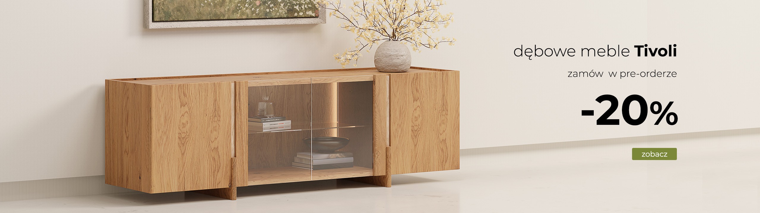 Dębowe meble Tivoli w preorderze -20%