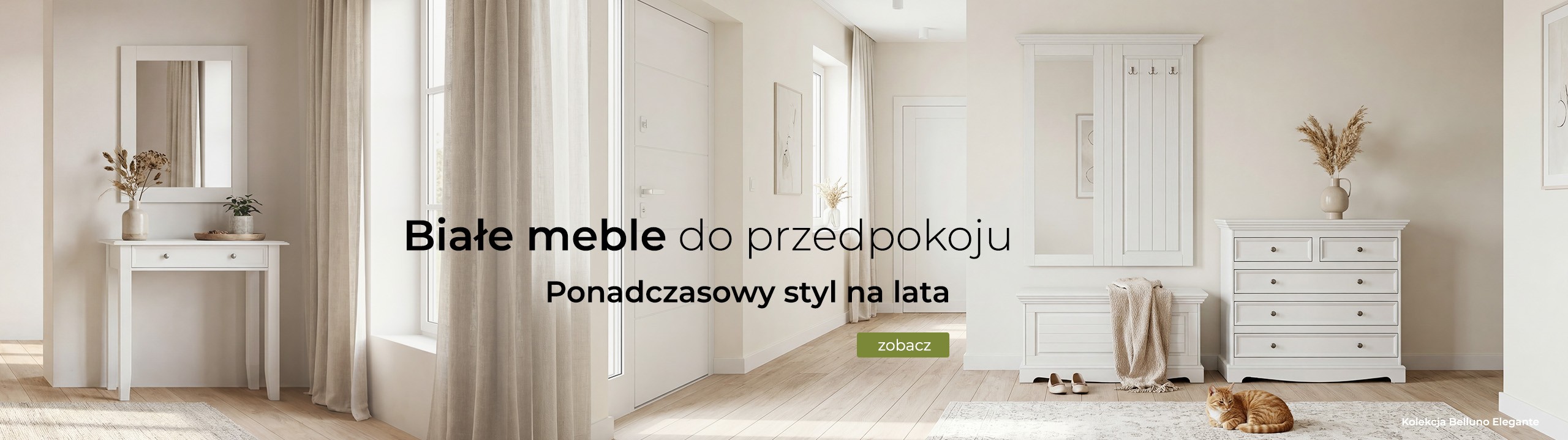 Białe meble do przedpokoju